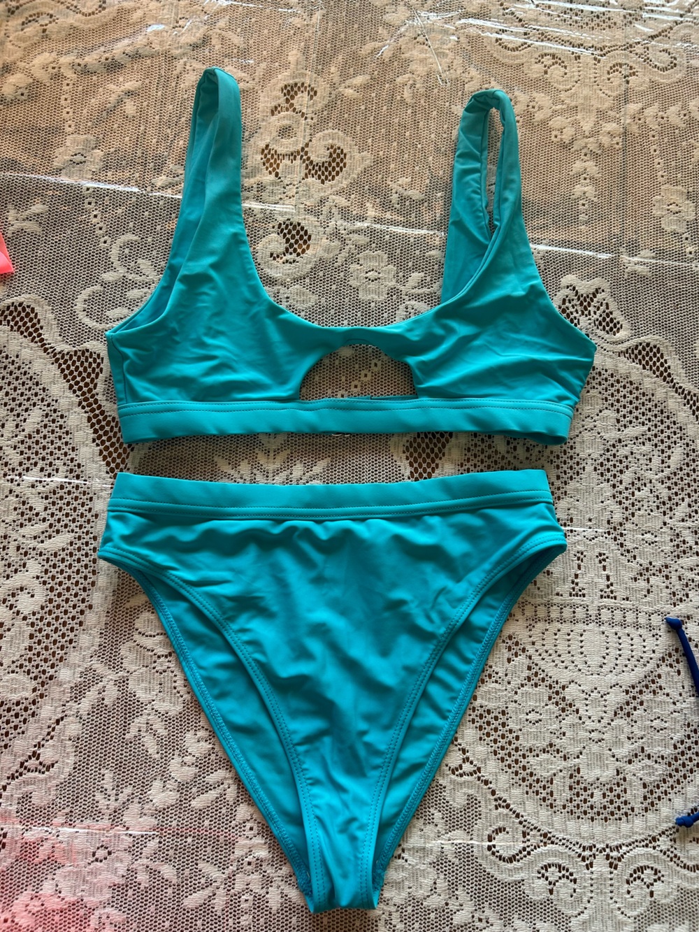 Teal Two-Piece Bikini Set Medium